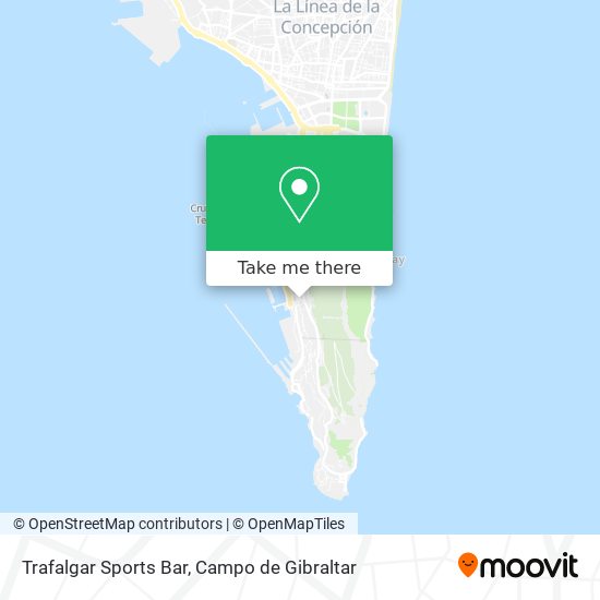 Trafalgar Sports Bar map