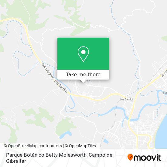 Parque Botánico Betty Molesworth map