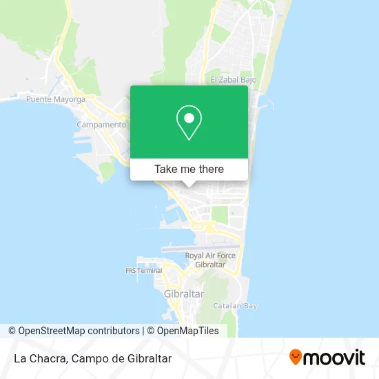La Chacra map