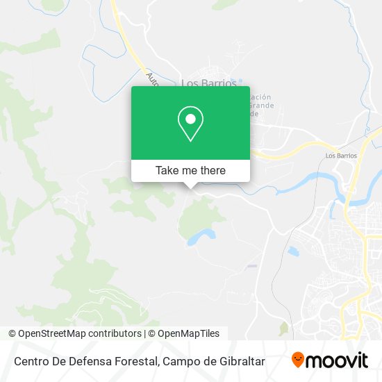 Centro De Defensa Forestal map