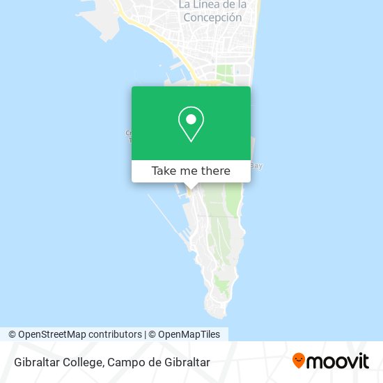 Gibraltar College map