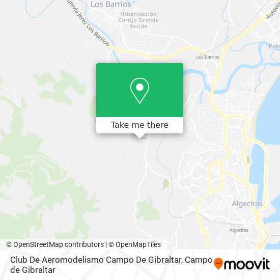 mapa Club De Aeromodelismo Campo De Gibraltar