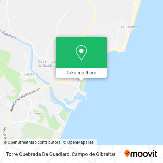 mapa Torre Quebrada De Guadiaro