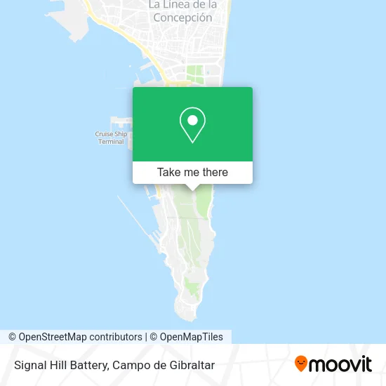Signal Hill Battery map