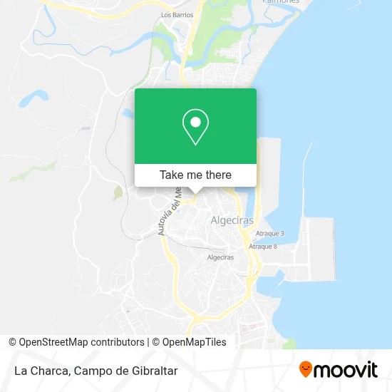 La Charca map