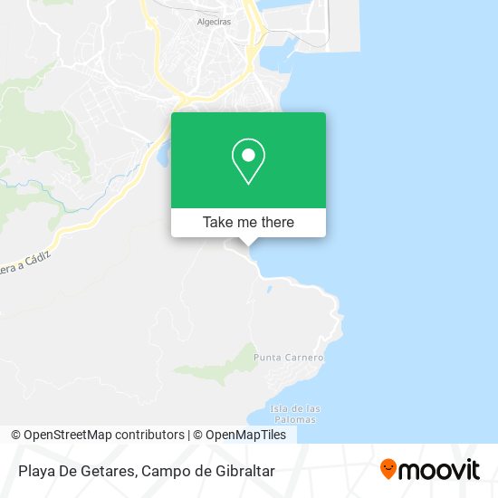 Playa De Getares map
