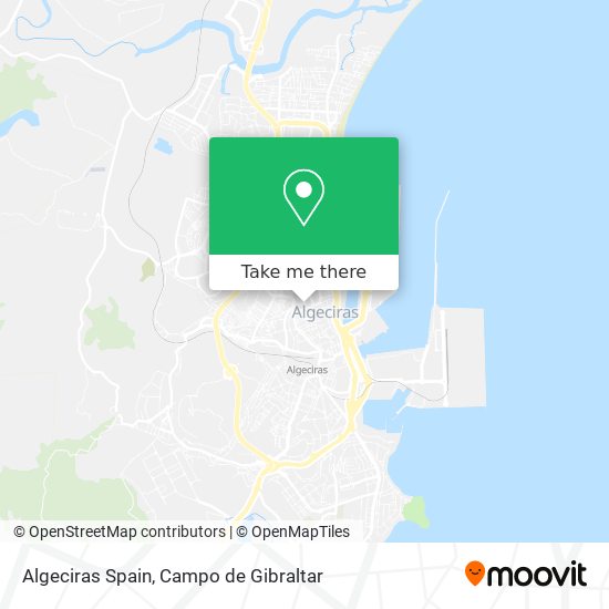 mapa Algeciras Spain