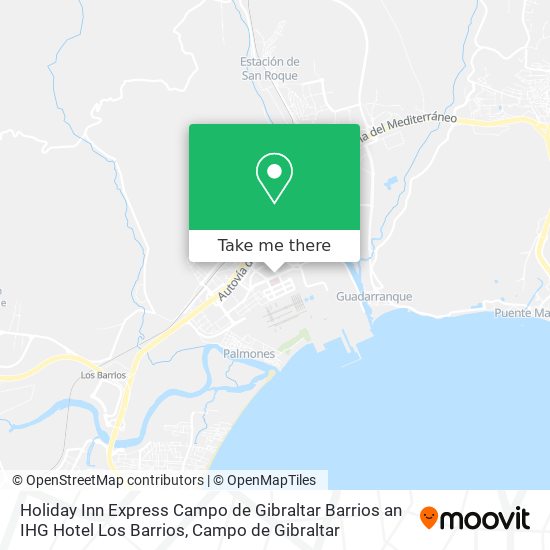 Holiday Inn Express Campo de Gibraltar Barrios an IHG Hotel Los Barrios map
