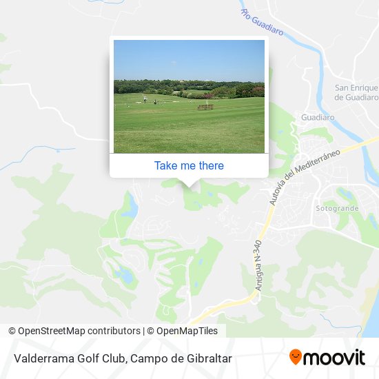 mapa Valderrama Golf Club