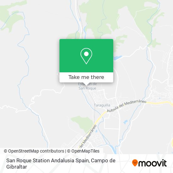 San Roque Station Andalusia Spain map