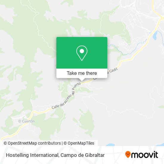 Hostelling International map