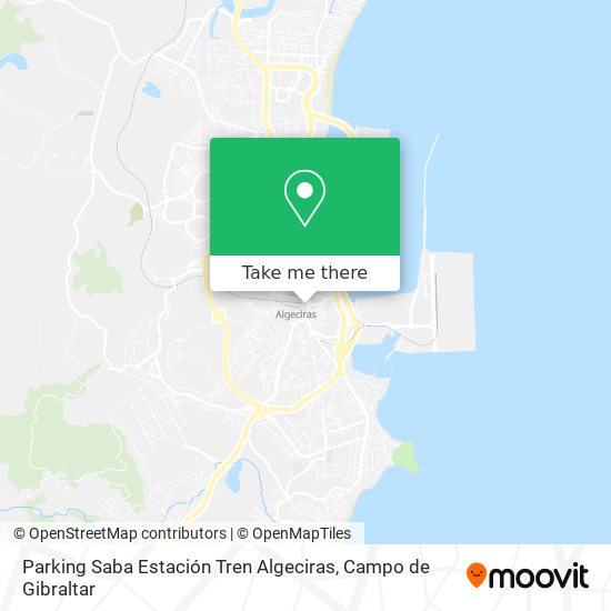 Parking Saba Estación Tren Algeciras map