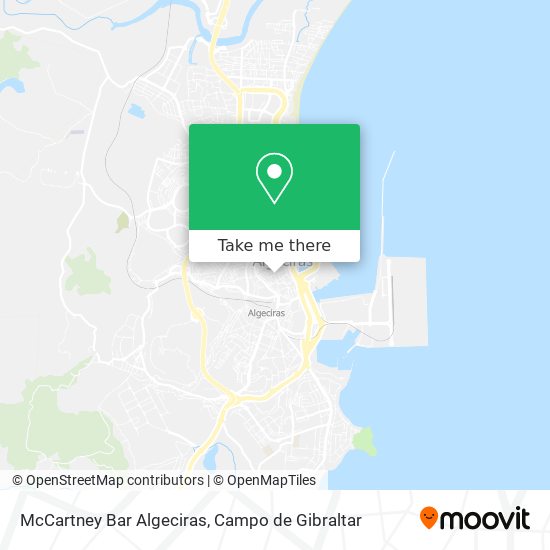 McCartney Bar Algeciras map