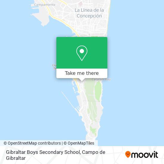 Gibraltar Boys Secondary School map