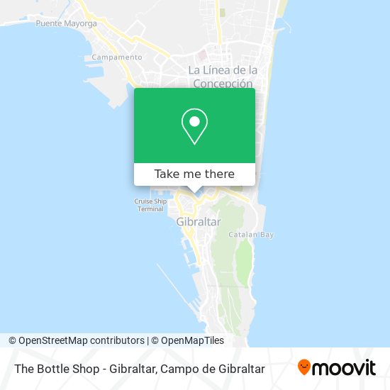 The Bottle Shop - Gibraltar map