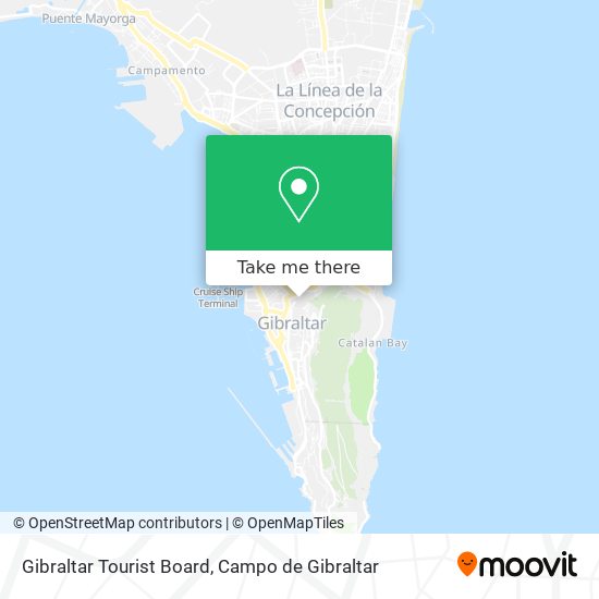 Gibraltar Tourist Board map