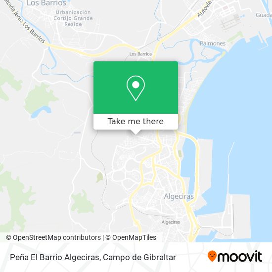 Peña El Barrio Algeciras map