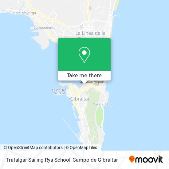 mapa Trafalgar Sailing Rya School