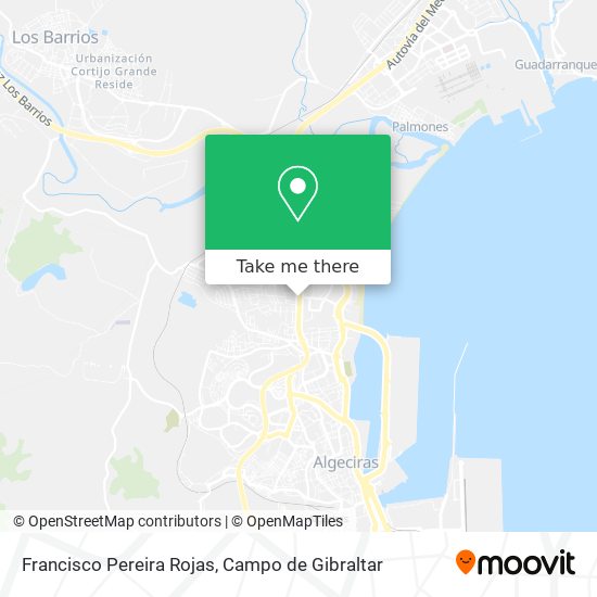 Francisco Pereira Rojas map