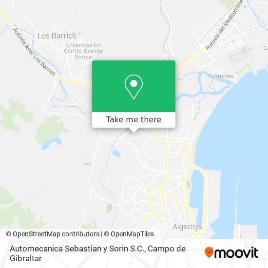 mapa Automecanica Sebastian y Sorin S.C.