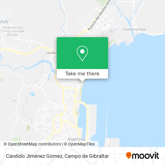 Cándido Jiménez Gómez map