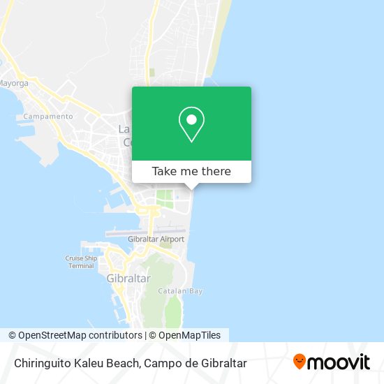 Chiringuito Kaleu Beach map