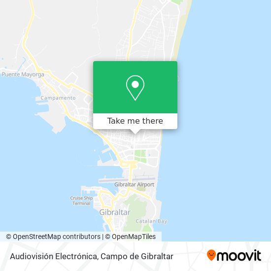 Audiovisión Electrónica map