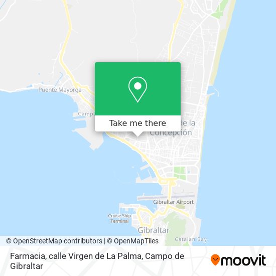 mapa Farmacia, calle Virgen de La Palma