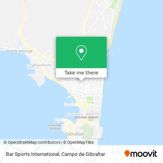 Bar Sports International map