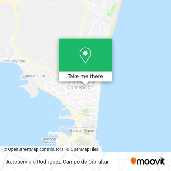 mapa Autoservicio Rodriguez