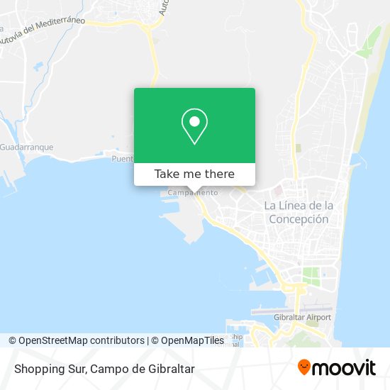 mapa Shopping Sur