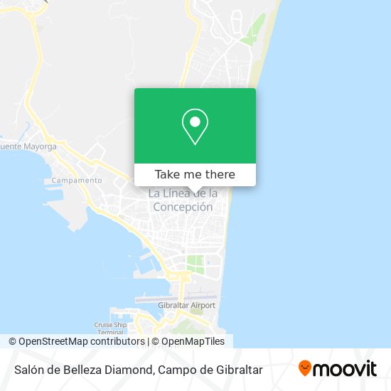 Salón de Belleza Diamond map