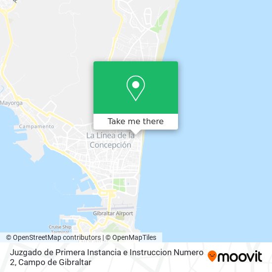 Juzgado de Primera Instancia e Instruccion Numero 2 map