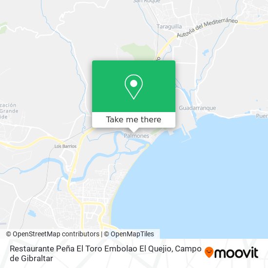 Restaurante Peña El Toro Embolao El Quejio map