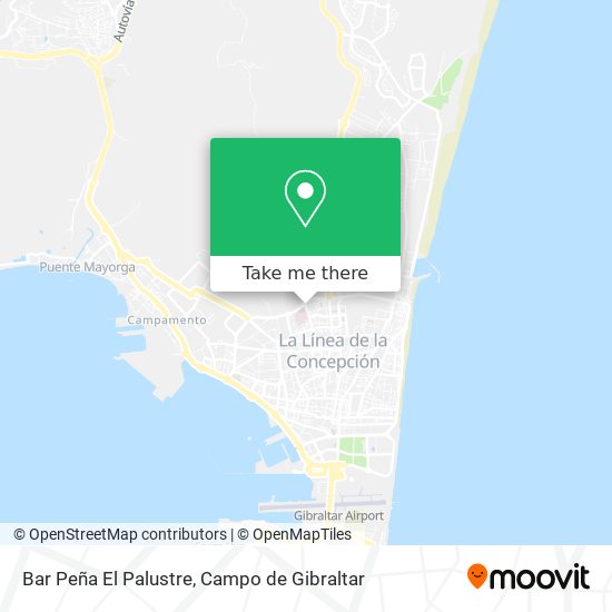 Bar Peña El Palustre map