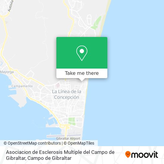 Asociacion de Esclerosis Multiple del Campo de Gibraltar map