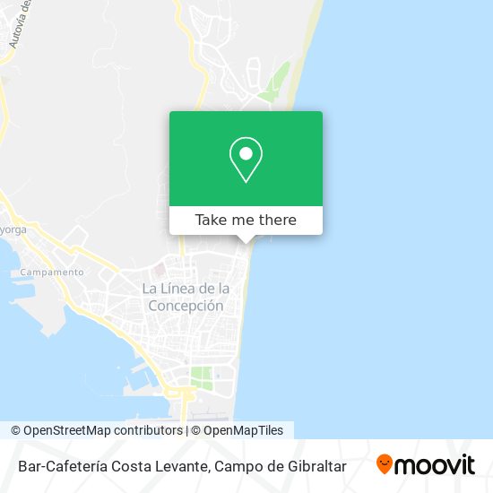 Bar-Cafetería Costa Levante map