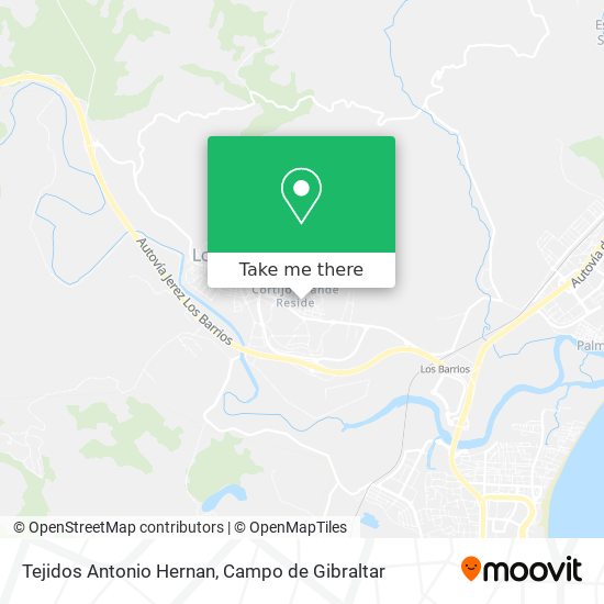 Tejidos Antonio Hernan map