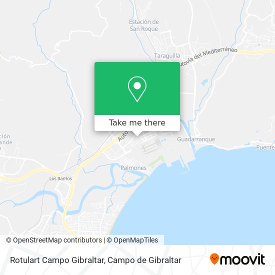 Rotulart Campo Gibraltar map