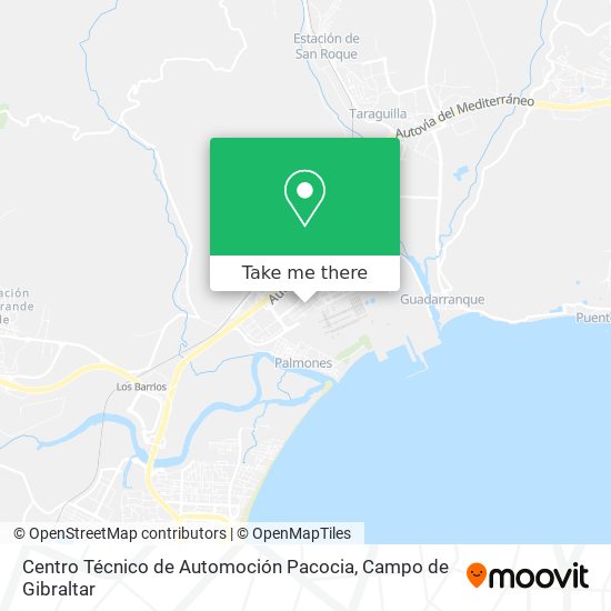 Centro Técnico de Automoción Pacocia map