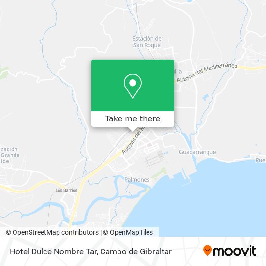 Hotel Dulce Nombre Tar map