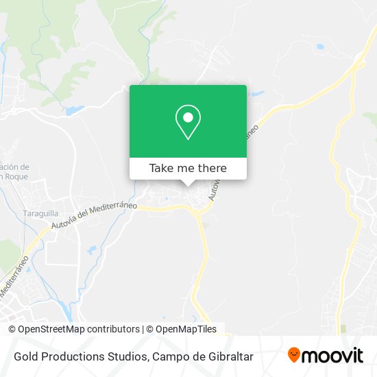 mapa Gold Productions Studios