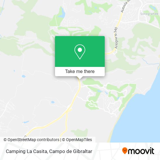 Camping La Casita map