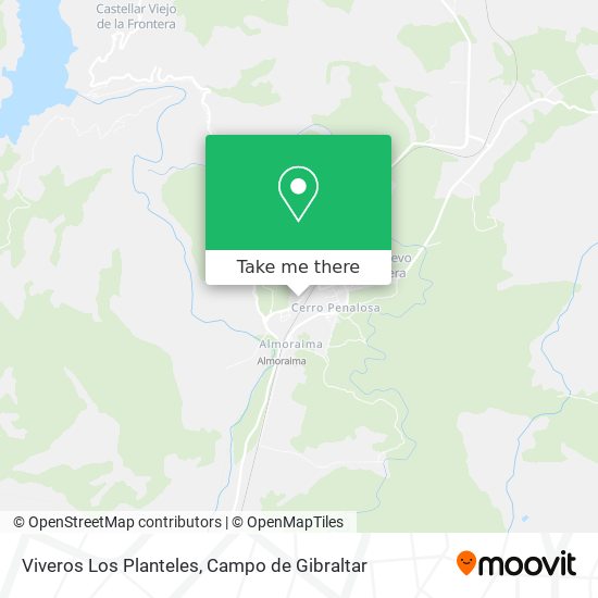 Viveros Los Planteles map