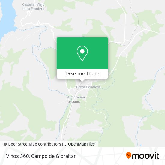 Vinos 360 map