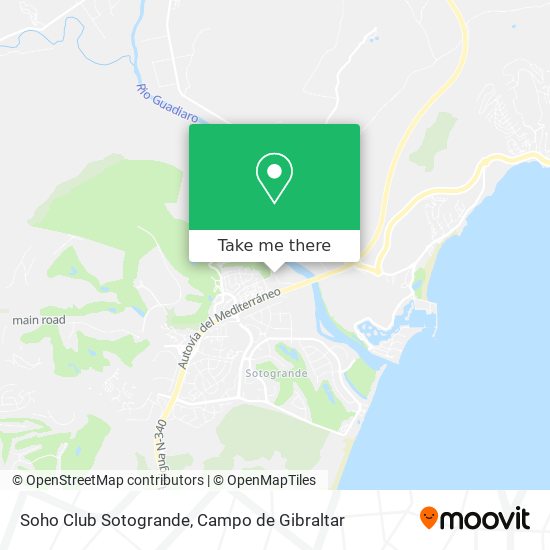 mapa Soho Club Sotogrande