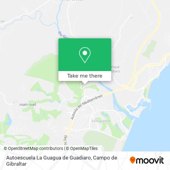 mapa Autoescuela La Guagua de Guadiaro