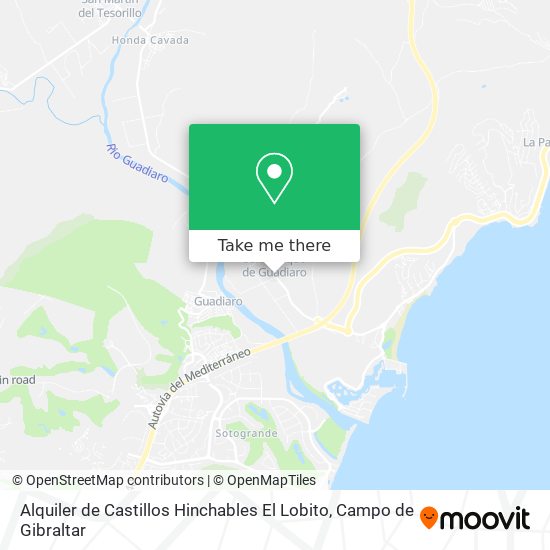 mapa Alquiler de Castillos Hinchables El Lobito