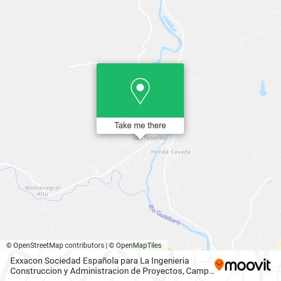 mapa Exxacon Sociedad Española para La Ingenieria Construccion y Administracion de Proyectos