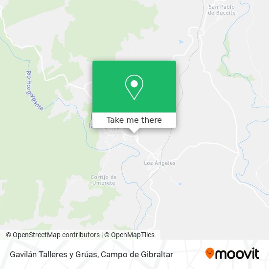 mapa Gavilán Talleres y Grúas